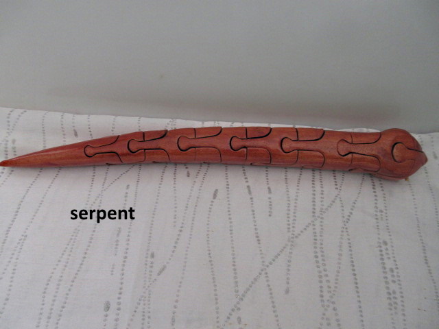 Puzzle en bois - serpent